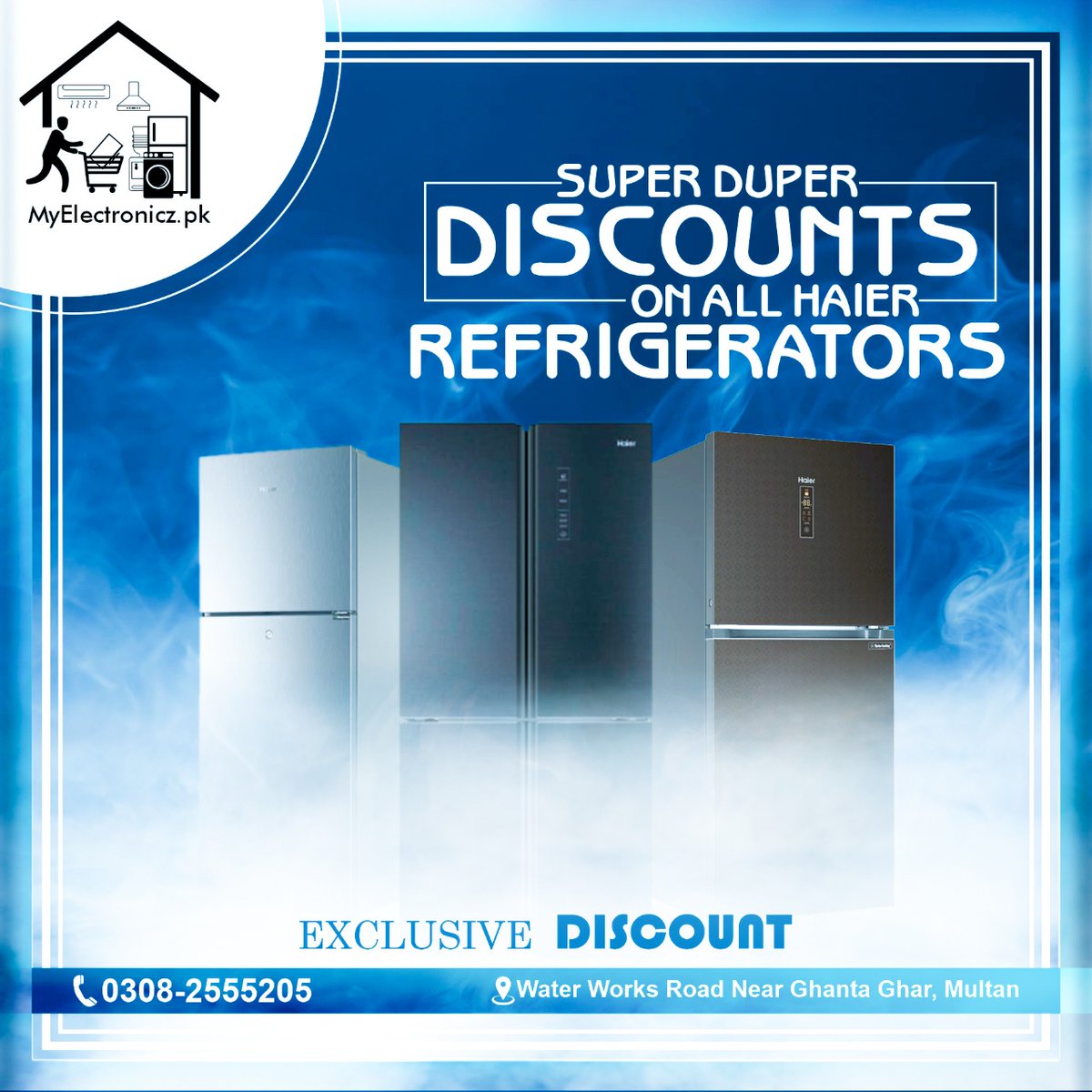 myelectronicz's tweet image. Get Amazing Discount on All Haier Refrigerators.
Now Keep Your Food Fresh and Cool.
Address: Water Works Road Near Multan
Contact no 0308-2555205

#Haier #haierrefrigerators #Discounts 
 #rashi #Batman #Babar #Prophets #Multan