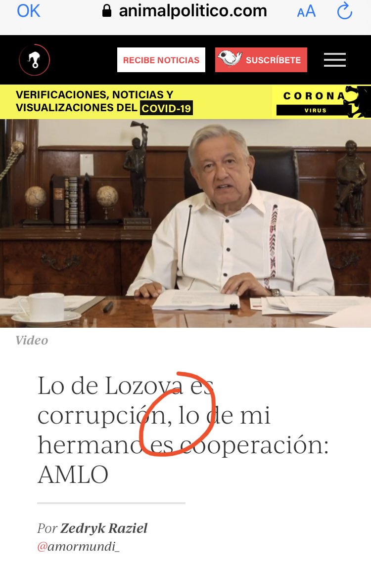 apchavira's tweet photo. Este titular es una gran oportunidad para usar punto y coma de contraste: Lo de Lozoya es corrupción; lo de mi hermano es cooperación 
#AprópiateDelPuntoYComa https://t.co/1b0l7hZBn7