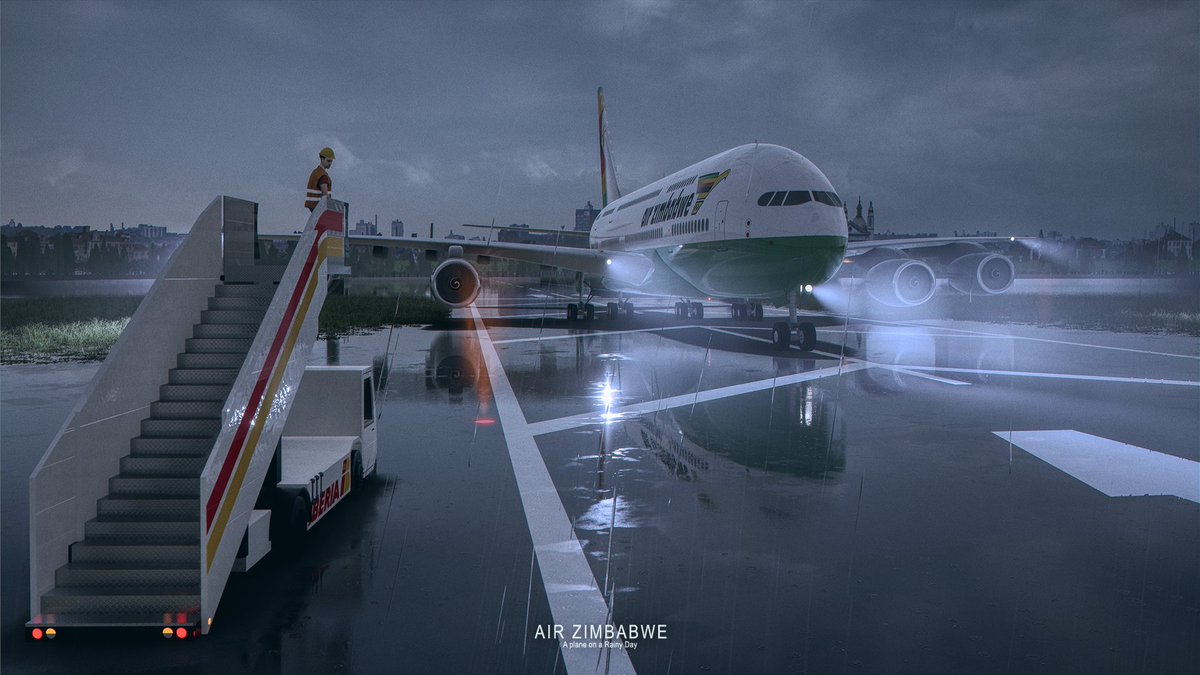 Beeam3D's tweet photo. A Plane on a Rainy Day 🛫🌧️

How do you want us to tell your story?
@FlyAirZimbabwe #Airport #3DVisualization #3DRender #DreamZimbabwe #Aeroplane #Urban #Cityscape #DigitalArt #CG https://t.co/jFKQWYyImm