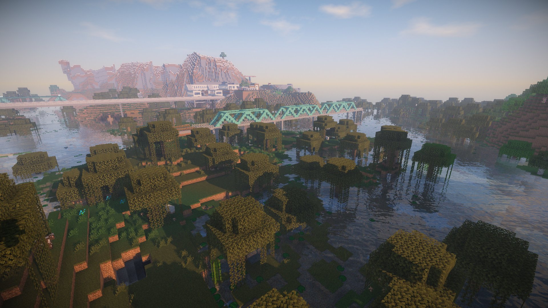 ぶちじぃ 橋の欄干 鉄格子 をつけて 線路を敷きました マイクラ マインクラフト Minecraft T Co Cu5ynrjvek Twitter