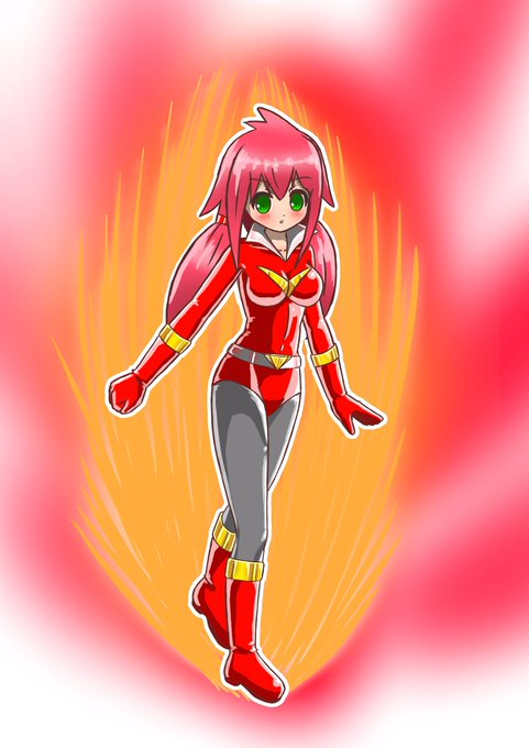 戦うヒロインを描いたらお約束。悪堕ちしました。#洗脳 #悪堕ち #戦隊ヒロイン 