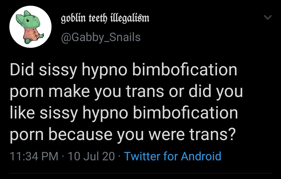 Many who identify as transwomen associate womanhood with sexual submissiveness, objectification and wanton stupidity ("bimbo") as a result of exposure to pornography.