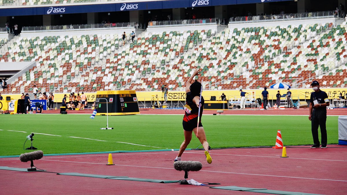 jaaf_official's tweet photo. 【#セイコーGGP】
◆女子やり投
1位 #北口榛花（JAL）59m38
2位 #斉藤真理菜（スズキ）58m64
3位 #佐藤友佳（ニコニコのり）57m95

ご声援ありがとうございました🙌🙌🙌
https://t.co/QbSlXSPoZr

#未来へ刻め #JAAF #陸上 https://t.co/sIvoZdHUKt