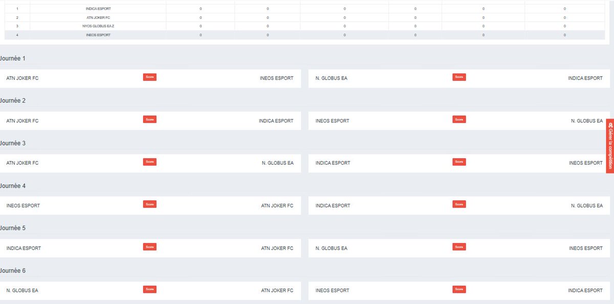 #tournoicaritif <a href="/laliguecancer/">La Ligue contre le cancer</a> #pouleF <a href="/NyosTeam/">Nyos Gaming Esport</a> Z <a href="/JokerATN/">ATN</a> @IndicaEsport #ineosesport bon tournoi à tous ! Que les meilleurs gagne dans le respect et pour la bonne cause.
