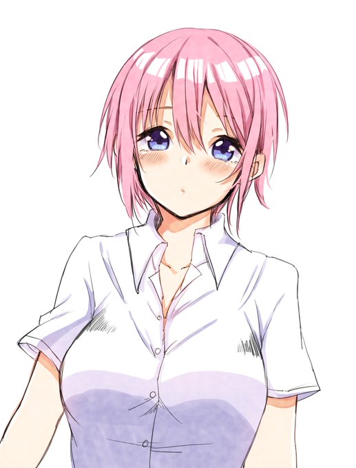 夏希さんがTwitterに投稿した中野一花(五等分の花嫁)のイラスト。