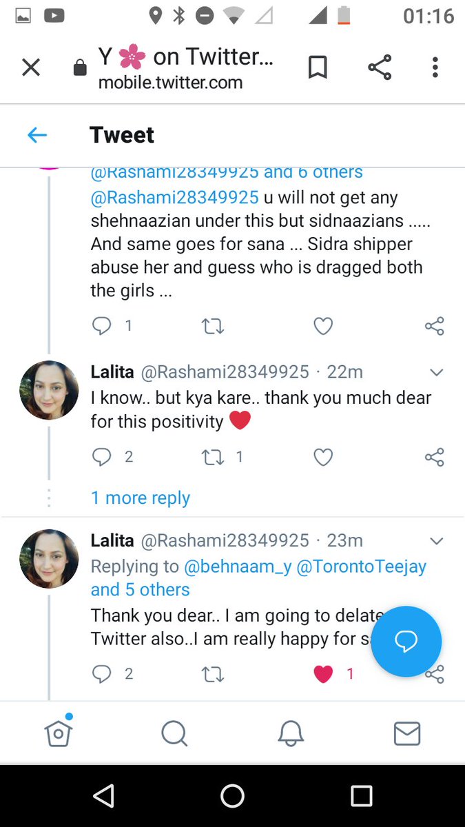 THREAD - SAYING SORRY IS FINEsana was so ryt.... We were hurt by her action . But when I did the same ... It felt so good.... Some sidnaaz fan talked bullshit about rash..... And all rashmians dragged and shehnaazians started against rash...