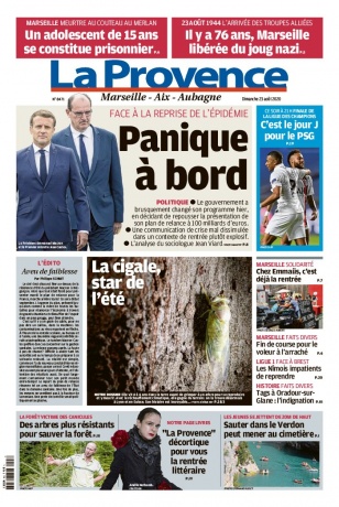 Marseille, justement ! "La Provence" réserve un espace assez conséquent sur sa une pour le PSG, adversaire historique de l'OM. Et c'est tout à son honneur, après les derniers débats sur le port du maillot parisien.