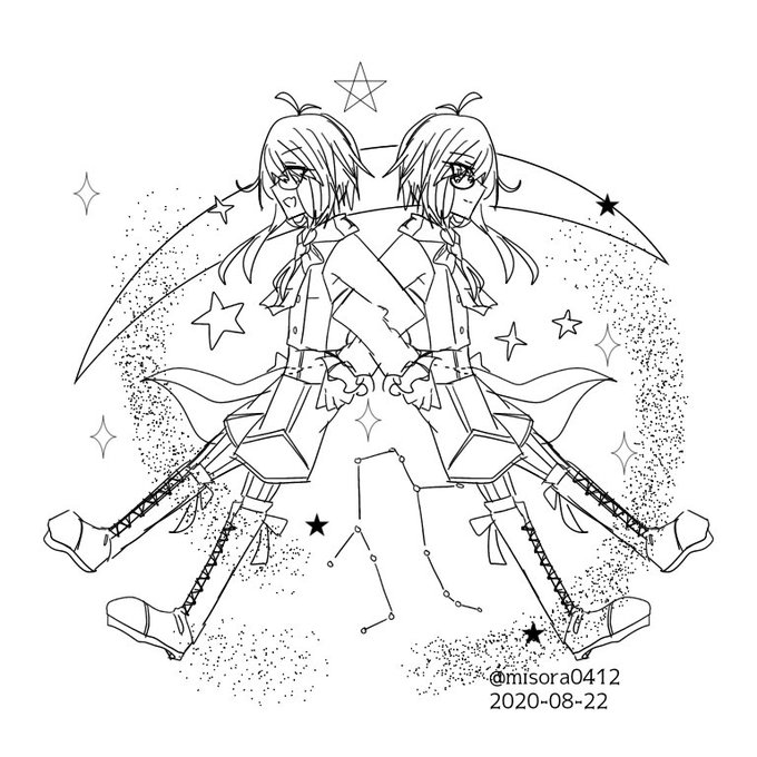 星座擬人化のtwitterイラスト検索結果