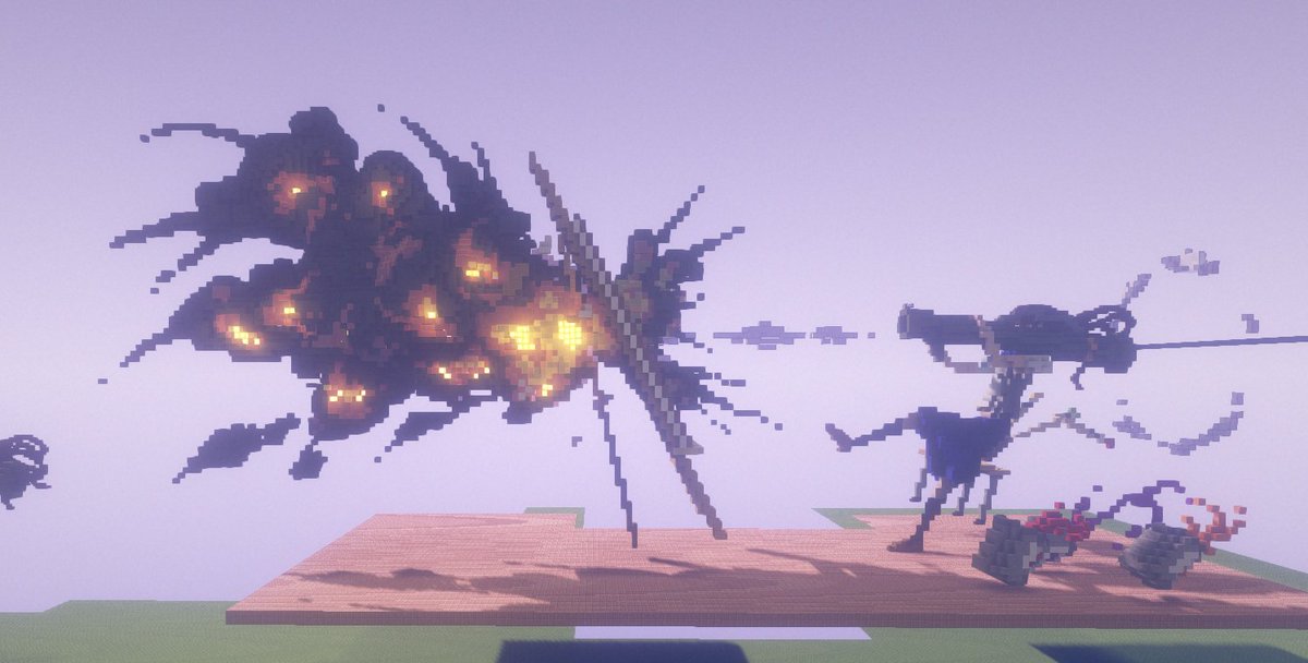 MrFeiChang's tweet image. new works 
art explosion 🌋
#minecraft建築コミュ 
#minecraft