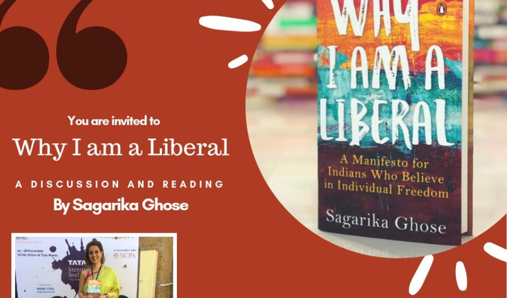 5.Why I Am a Liberal: A Manifesto for Indians Who Believe in Individual Freedom a book written by Sagarika Ghose, where she subtly tries to show how Hindutva forces are trying to curb the freedom of expression cleverly leaving out the people who are actually threat to FOE(8/14)