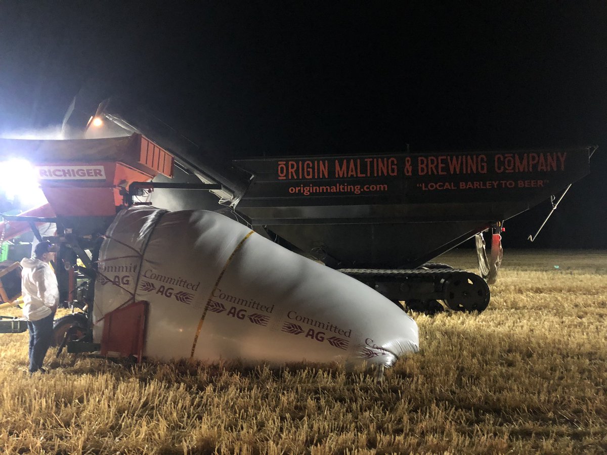 Boom.  Bag change 10:40.  Keeping combines Hammer down. #Getterdone @originmalting