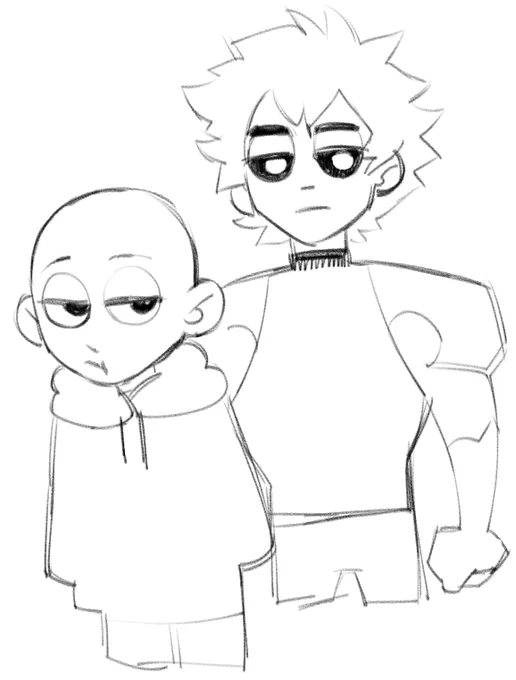 took a break to scribble them . ive been binging opm all day 