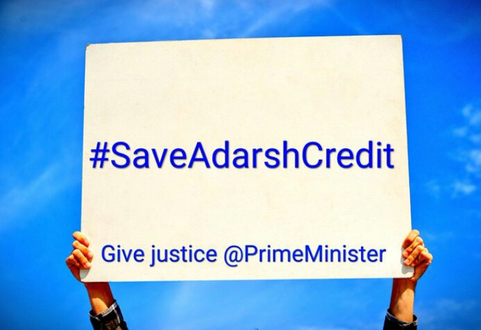 Right....
#SaveAdarshCreditMembers 
<a href="/SonuSood/">sonu sood</a>
Millions people of 25 lac families are caught in Adarsh credit society for their investment ..
It is registered by central government of India . 
Please help million Indians.