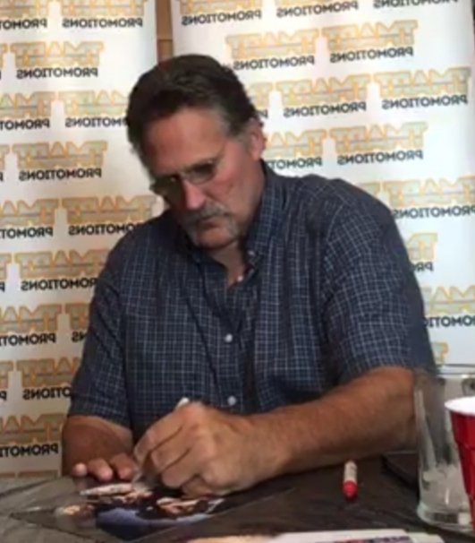 ButchieDavis's tweet image. Big John Nord at a virtual autograph signing