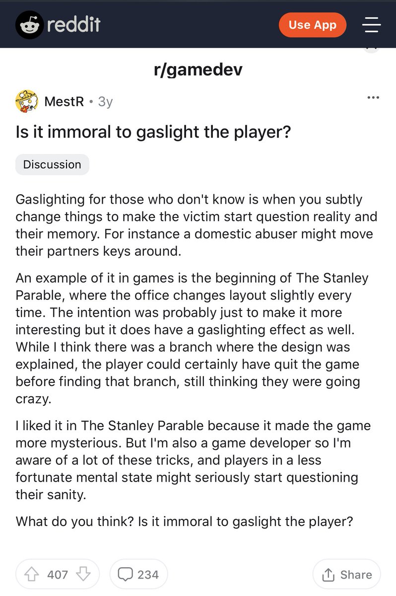 I’m gonna go ahead and say yes, gaslighting is always immoral and often a sign of serious pathology, even when it involves “funny” pranks like placing tiny objects in someone’s purse or under the door just to see their reaction.