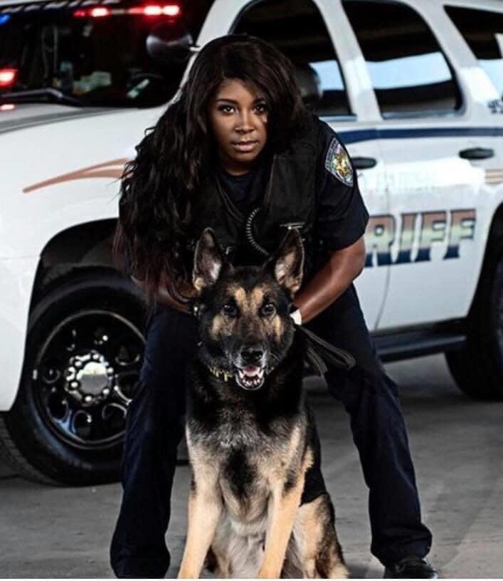 usabackstheblue's tweet photo. St. Mary Parish Sheriff’s Office are welcoming the newest K-9 handler, Danielle Wilson.  Deputy Wilson is the first female K-9 handler, and will be working with K-9 Jace who is certified in Narcotics Detection. 💙🐾 #barktheblue #backtheblue https://t.co/n752JM4AFK