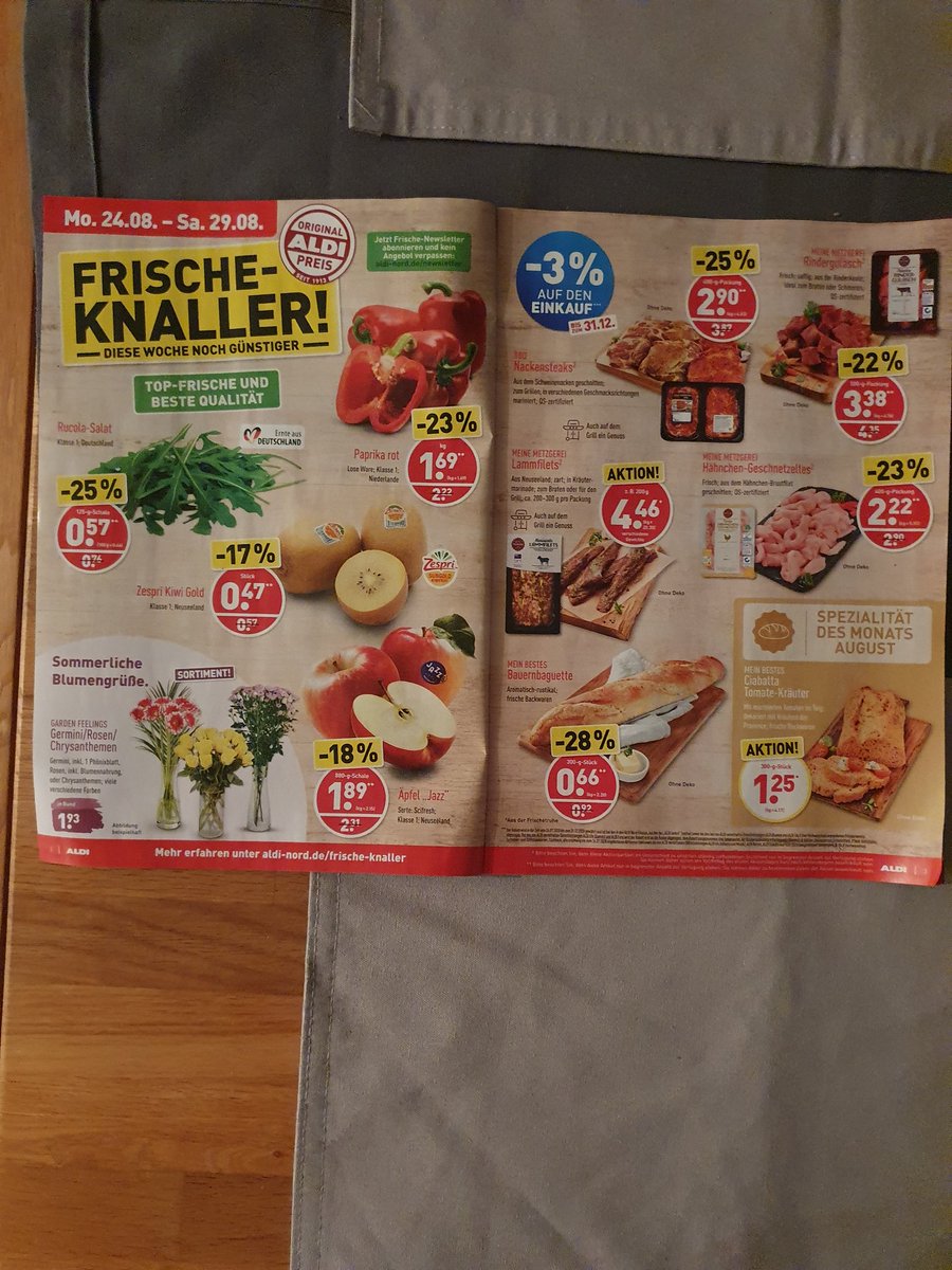 @GeraldJtb @HofstetGP Um ein Bewusstsein und #Wertschätzung für #Fleisch beim Verbraucher zu erzeugen, ist das ein erster richtiger Schritt!👍🏻 Wenn Lebensmittel mit 25% Abschlag angeboten werden, bei den ohnehin schon günstigen Preisen hat das schon was erschreckendes finde ich!😳