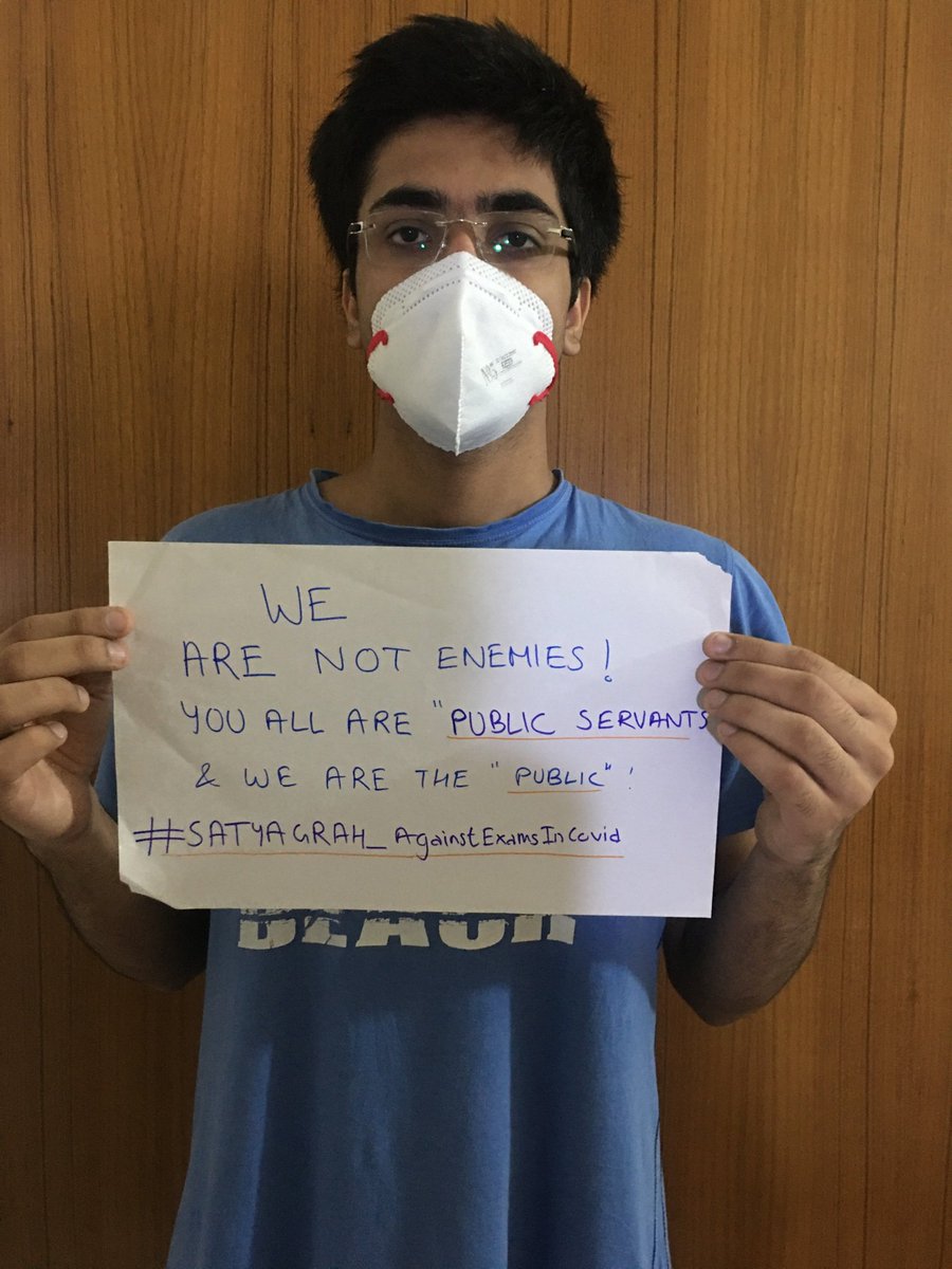 Gautam_Aajra's tweet photo. Despite all these allegations, the government has not taken any decision. Students have been trending for the last 2-3 days. But no decision has been taken. This is a shame. No action has been taken after so many agitations.

Sir.
@narendramodi

#SATYAGRAH_AgainstExamsInCovid https://t.co/vDHw0lnfZJ