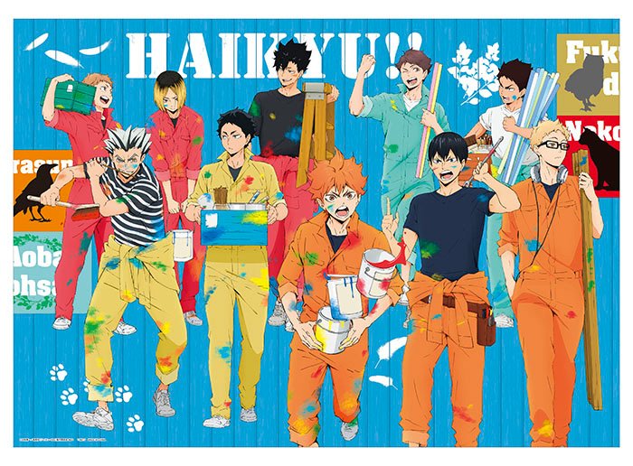 haikyuu boys and paint