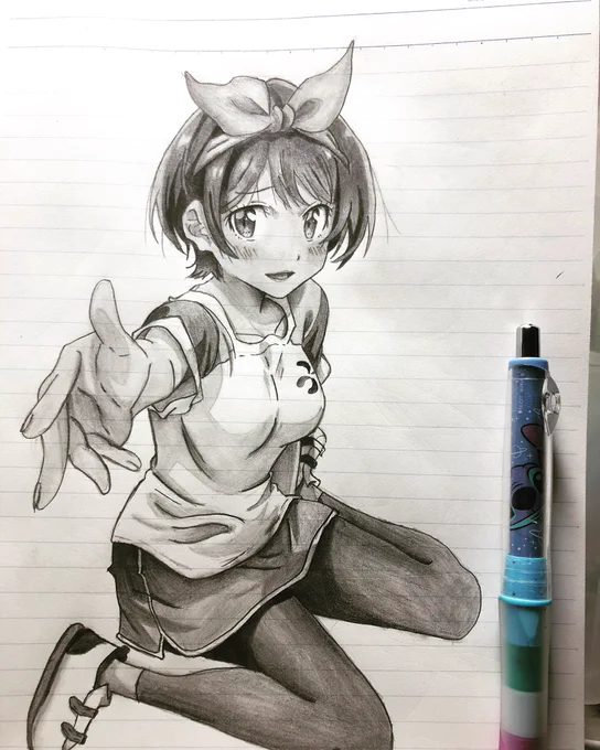 【固ツイ用】シャーペン1本で模写をしてます!現在高校3年です!来年就職なので絵を描く時間が少なくなりますがよろしくお願いいたします!
#模写
#シャーペン画
#絵師さんと繋がりたい 