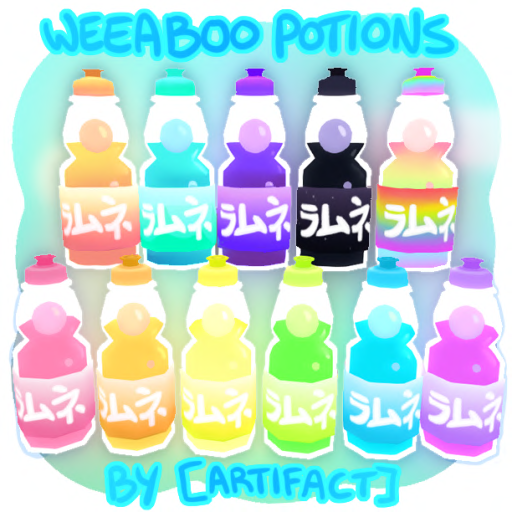You know what you need on a hot summer day?
an ice cold ramun- i mean, Weeaboo potion!

stop by the [ARTIFACT] in world store and give our gacha machines a whirl! 
maps.secondlife.com/secondlife/Lam…
.
.
#sl #SecondLife