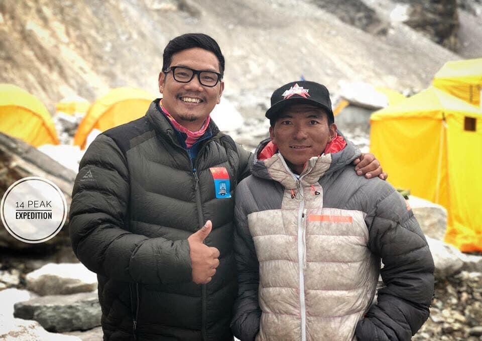 With my guiding Partner Mingma gyabu Sherpa known as a youngest person to climbed 14 highest peak of the world 🌎 . Guinness book of the world record holder. 
#14peaks #sevensummit #mountainlife #sherpa #Everest #climbing