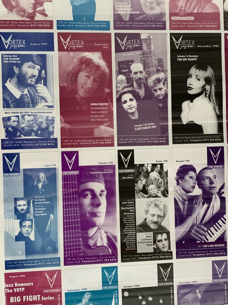 vortexjazz's tweet photo. More old programmes from the Vortex as we look over the incredible past. Help us survive - please donate to our crowdfunder so we can have a future #SavetheVortex https://t.co/Ordb9Ro1PT https://t.co/A38SnJyE53