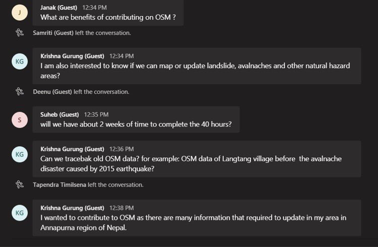 YILabNepal's tweet photo. [Post 2] Could you respond to some of the queries and feedback on #OSM that our participants put forward. 

#DigitalVolunteers #LetsMapTogether https://t.co/RicmZQsJJ9