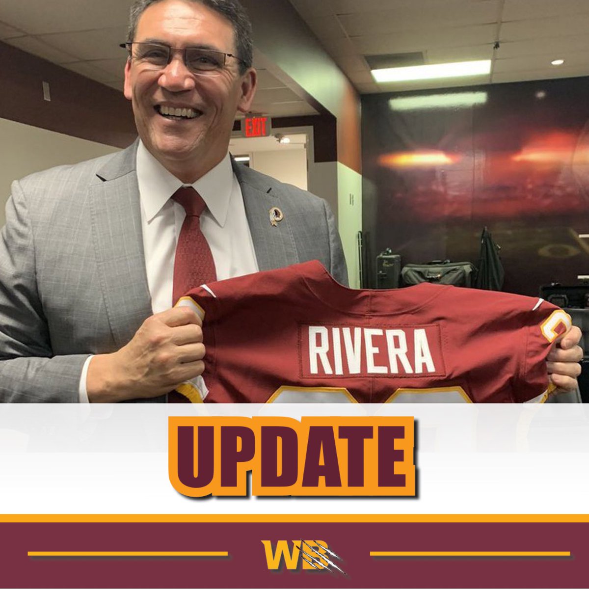 Sidelines_WFT's tweet photo. Washington HC Ron Rivera will undergo cancer treatment five days a week for the next seven weeks❗️
#RonStrong #WashingtonBrawl #BrawlNetwork https://t.co/gStrlnIjdl
