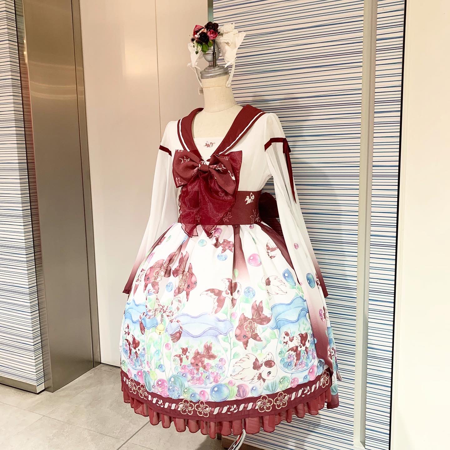 PrincessAlice／たまコラボ＊絢爛金魚振袖セーラーワンピース RoyalPrincessAlice／たまコラボ＊絢爛金魚振袖セーラーワンピース