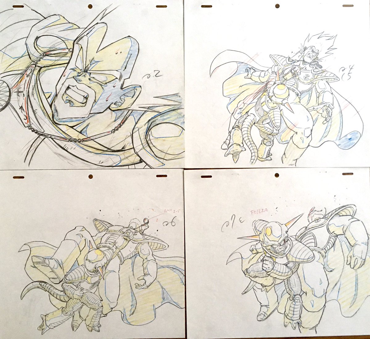 ドラゴンボールZ から #フリーザ #ベジータ王 原画になります