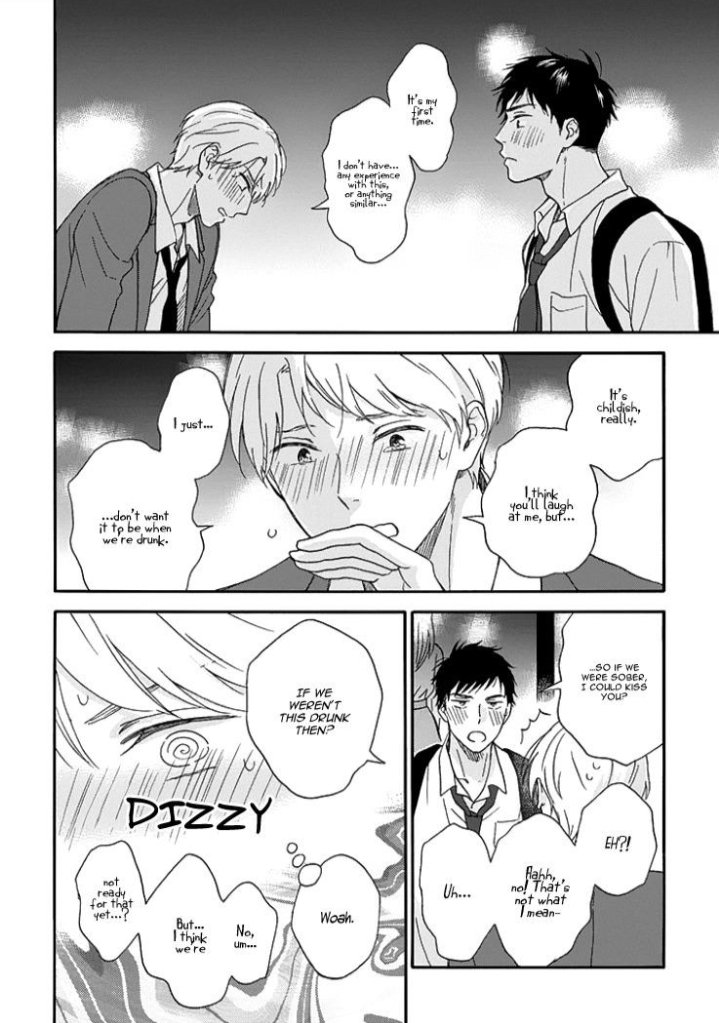 MANGA: Ameagari no Bokura ni TsuiteStatus: ONGOINGReview: I'm always soft to stories like this. The mc is a closet gay who was in love with his friend but nvr confesses. They parted ways but reunited when they're working adults. He distanced himself but he keeps on chasing him