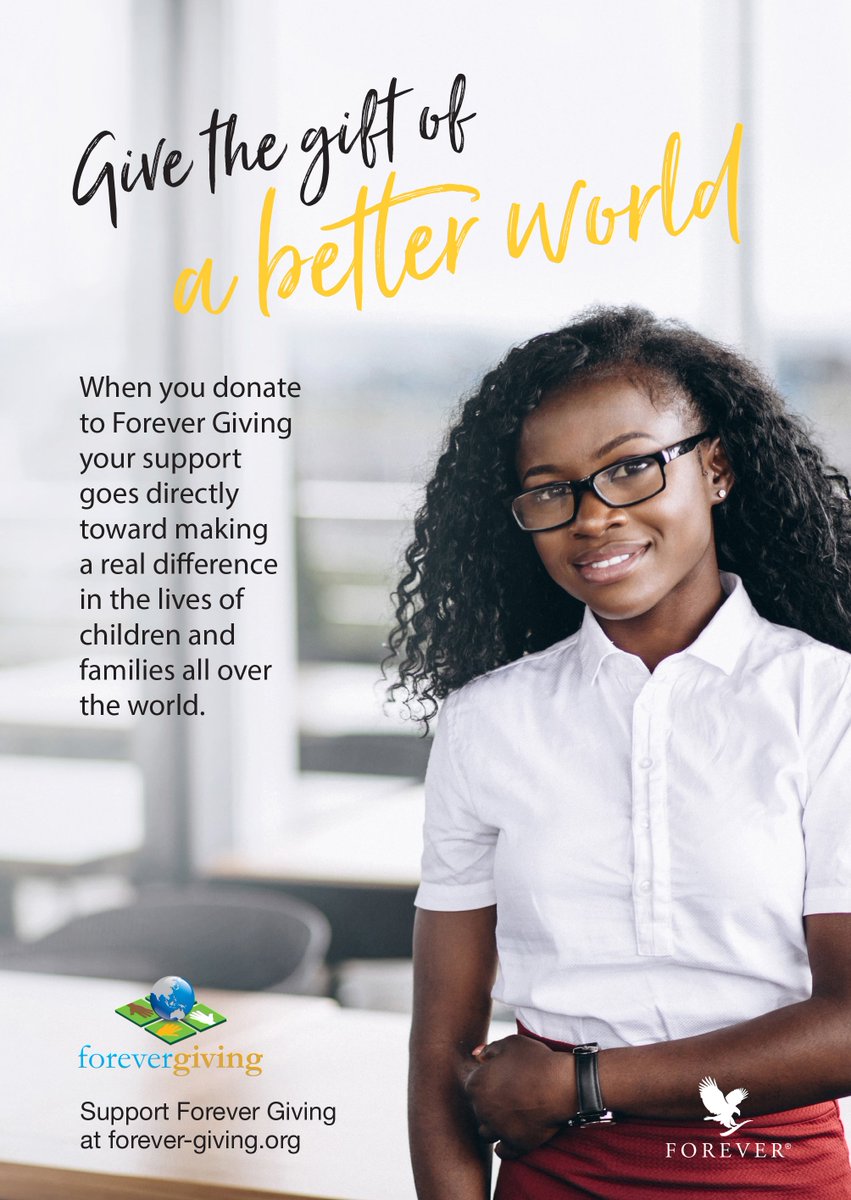 FlpSAfrica's tweet photo. Give the Gift of a Better World.
Support Forever Giving at https://t.co/Wn7M5zs8wk
#ForeverGiving #TheAloeVeraCompany #SundayFeels #MakeADifference #bettertomorrow https://t.co/kfx3Oc61gJ