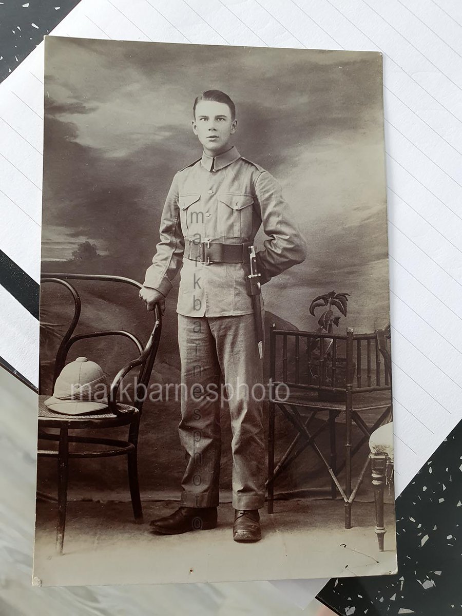 Les was killed at Hooge while serving with 'D' Company 2nd Bn London Regiment. He was 20. These pix show him in Malta in December 1914 and with his pals on the Western Front. He is bottom left in the group pic.