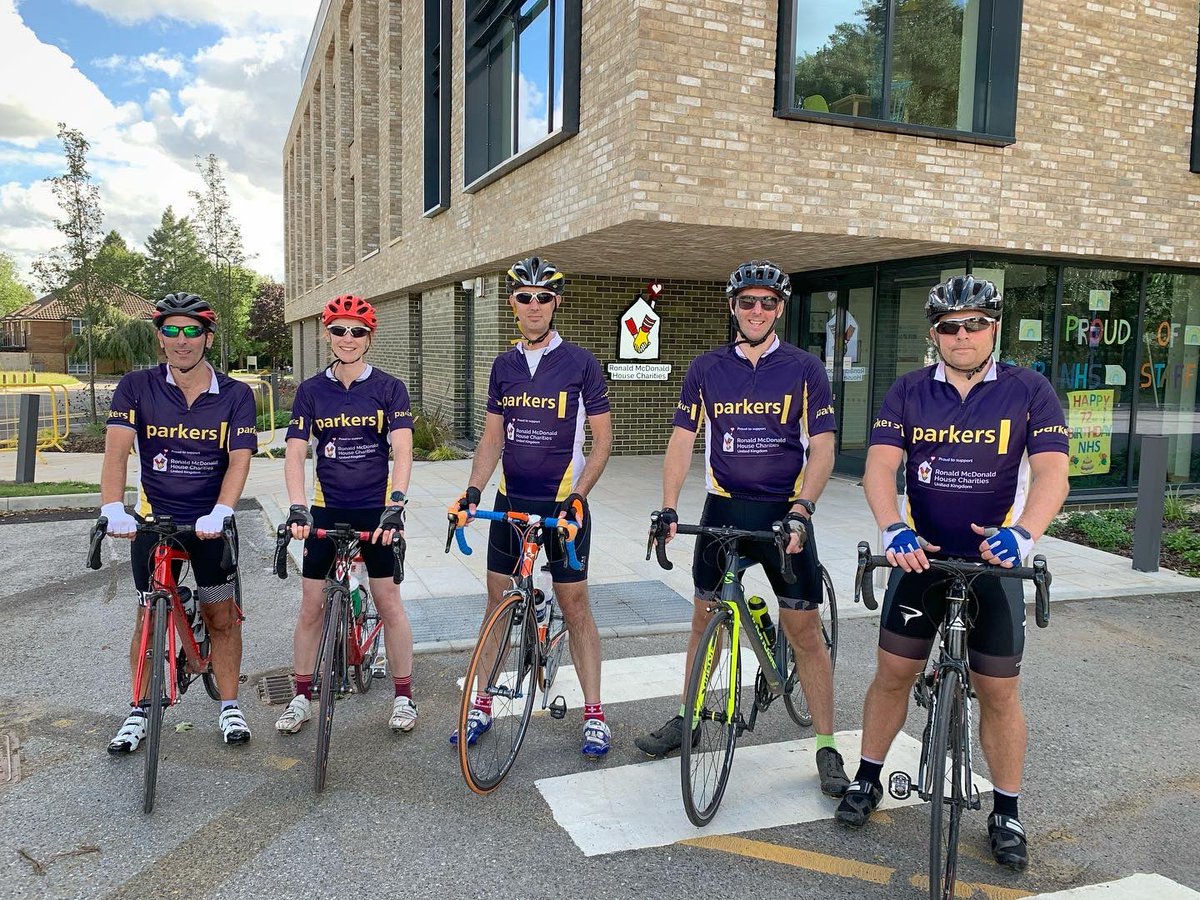 parkers_witney's tweet photo. WE MADE IT!!! 77miles from @ParkersStroud to the NEW #RonaldMcDonaldHouse in #Oxford! 😁 A great day-rain, wind, falling off bikes, navigational issues, amazing food (thanks @BlakesFood, #coffeesmith, @ParkersSwindon)
Time to do it all again today 😁👍
https://t.co/MkidilQiq1 https://t.co/VF6wNfWpvl
