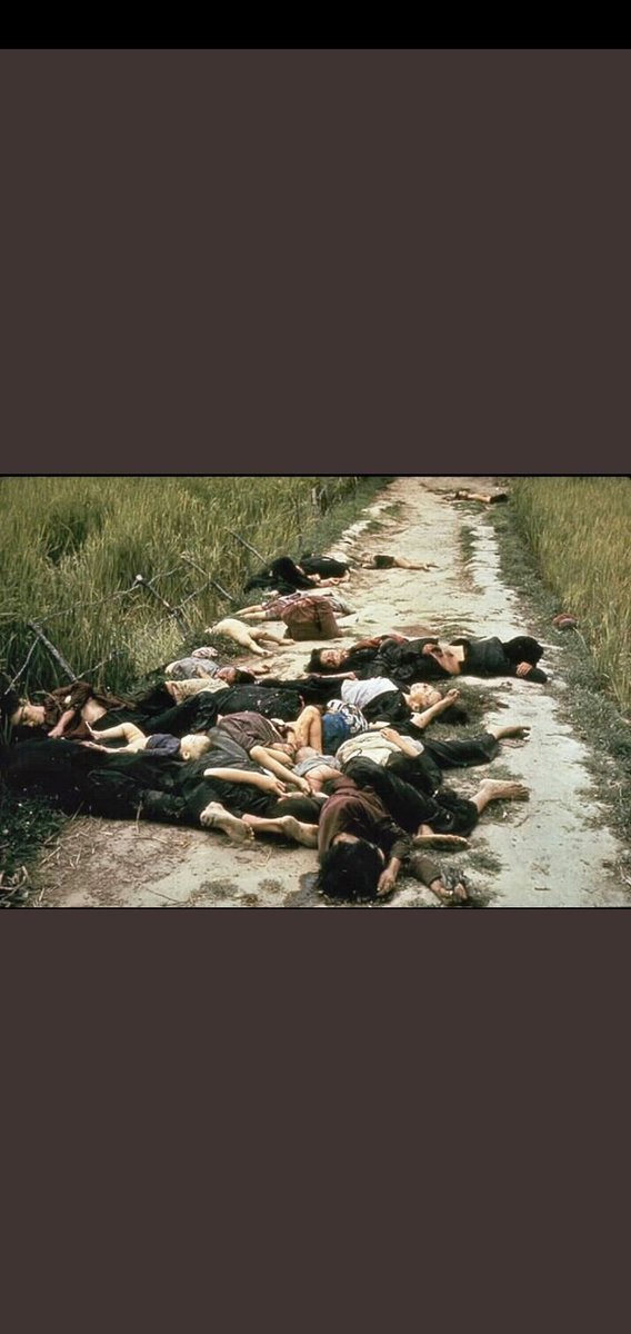 USA regime claim to be a defender of humanity, peace and democracyLet us see how much USA regime care for humanity 1)Vietnamese civilians killed by American invaders on 16 March 1968