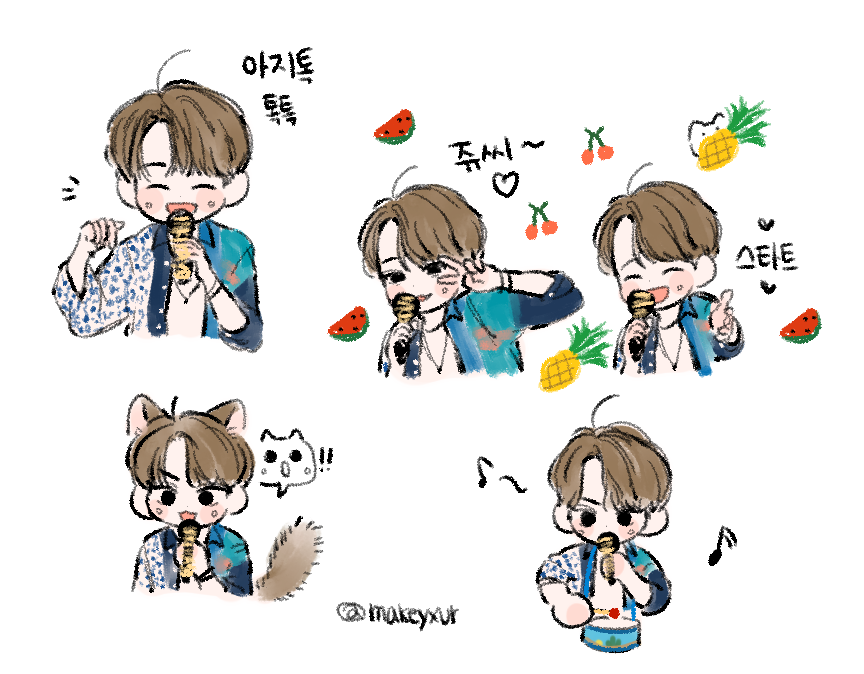makeyxur's tweet photo. 쥬씨~🍉🍒🍍 https://t.co/TCCVwzRSEw