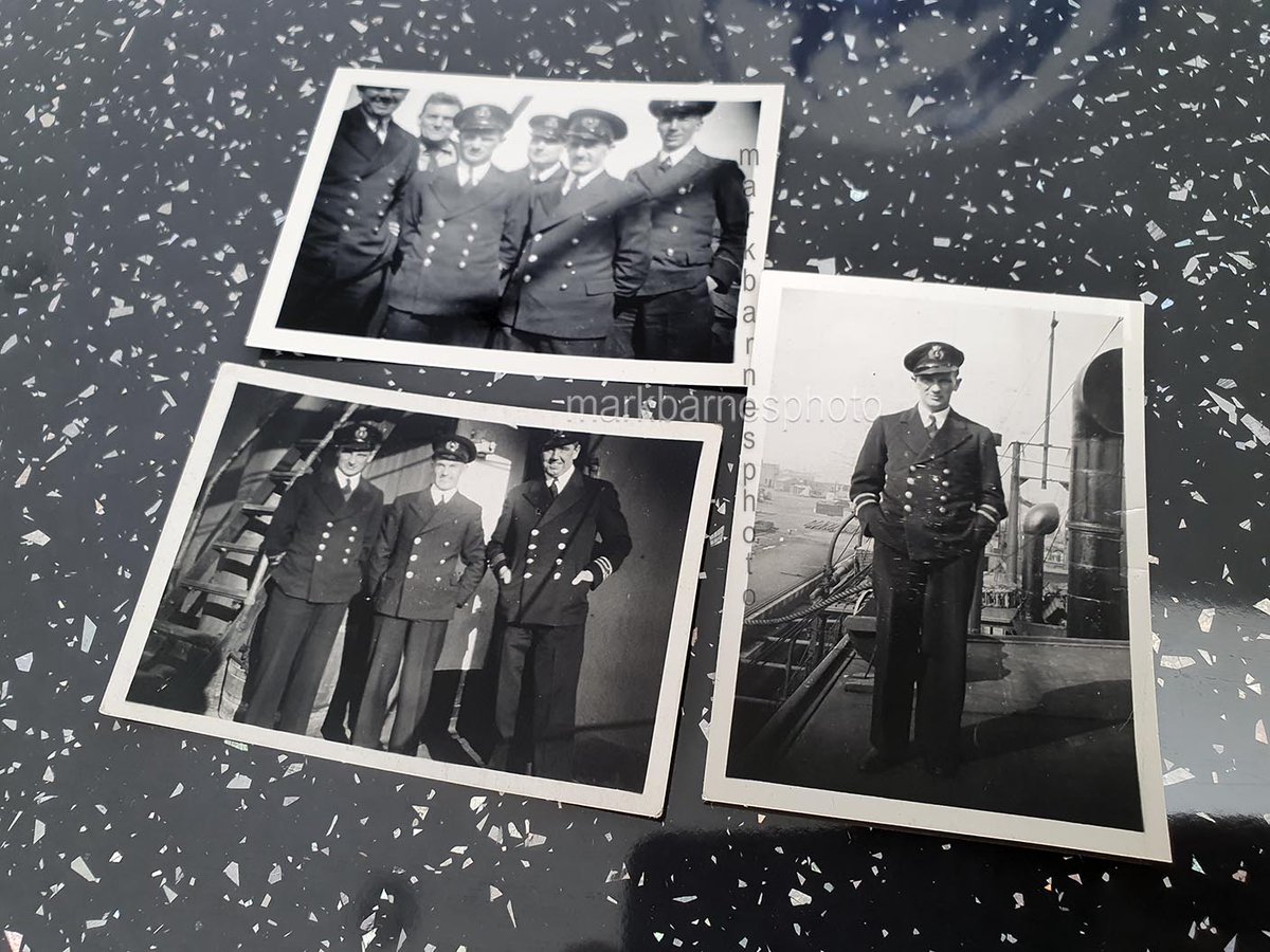 in 1940 Edward was Second Officer on the Severn Leigh a 1919 vintage cargo ship crossing to Halifax Nova Scotia in ballast as part of convoy OA-200. These pix show him with fellow officers including (I believe) the master Robert Hammett.