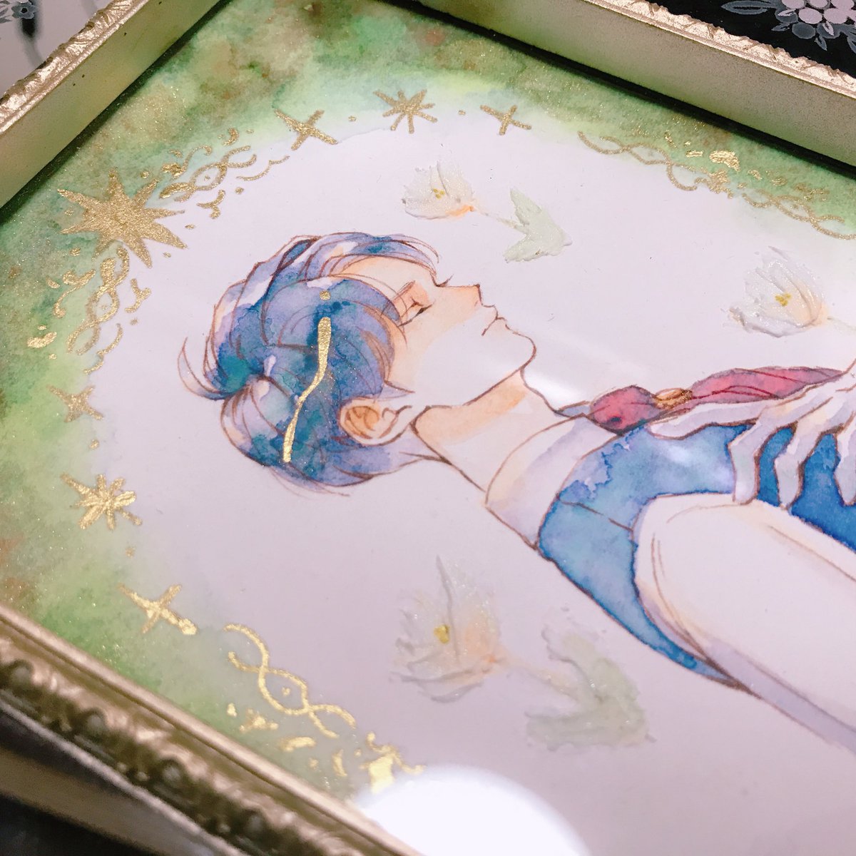 ジョナサン・ジョースター 「額替えた⚜️ 」|燈彩 💙🌼🍒BOOTH販売中🥕のイラスト