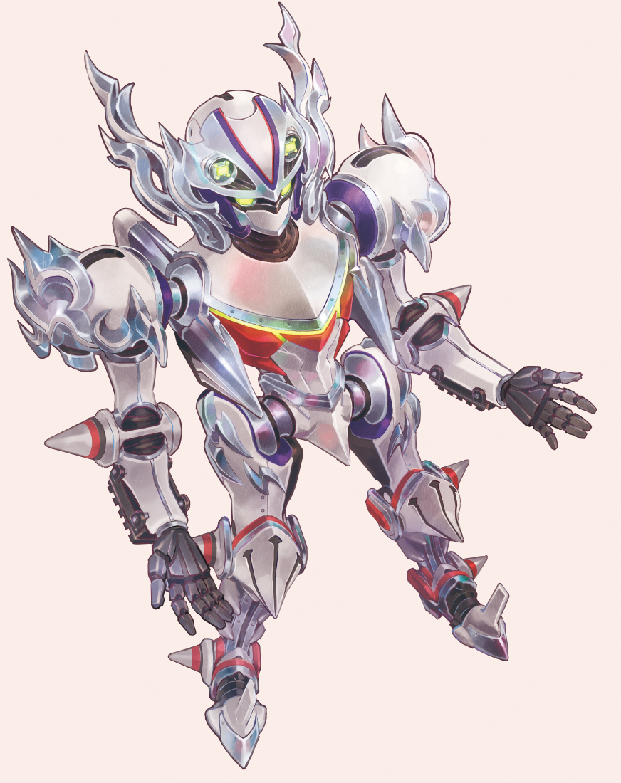 HIROwoNORI's tweet photo. サイト移転ついでの絵①のロボだけ絵。
パールホワイト+銀の質感が好きすぎて、なに描いても同じ質感にしてしまう https://t.co/rbAX8VniS9