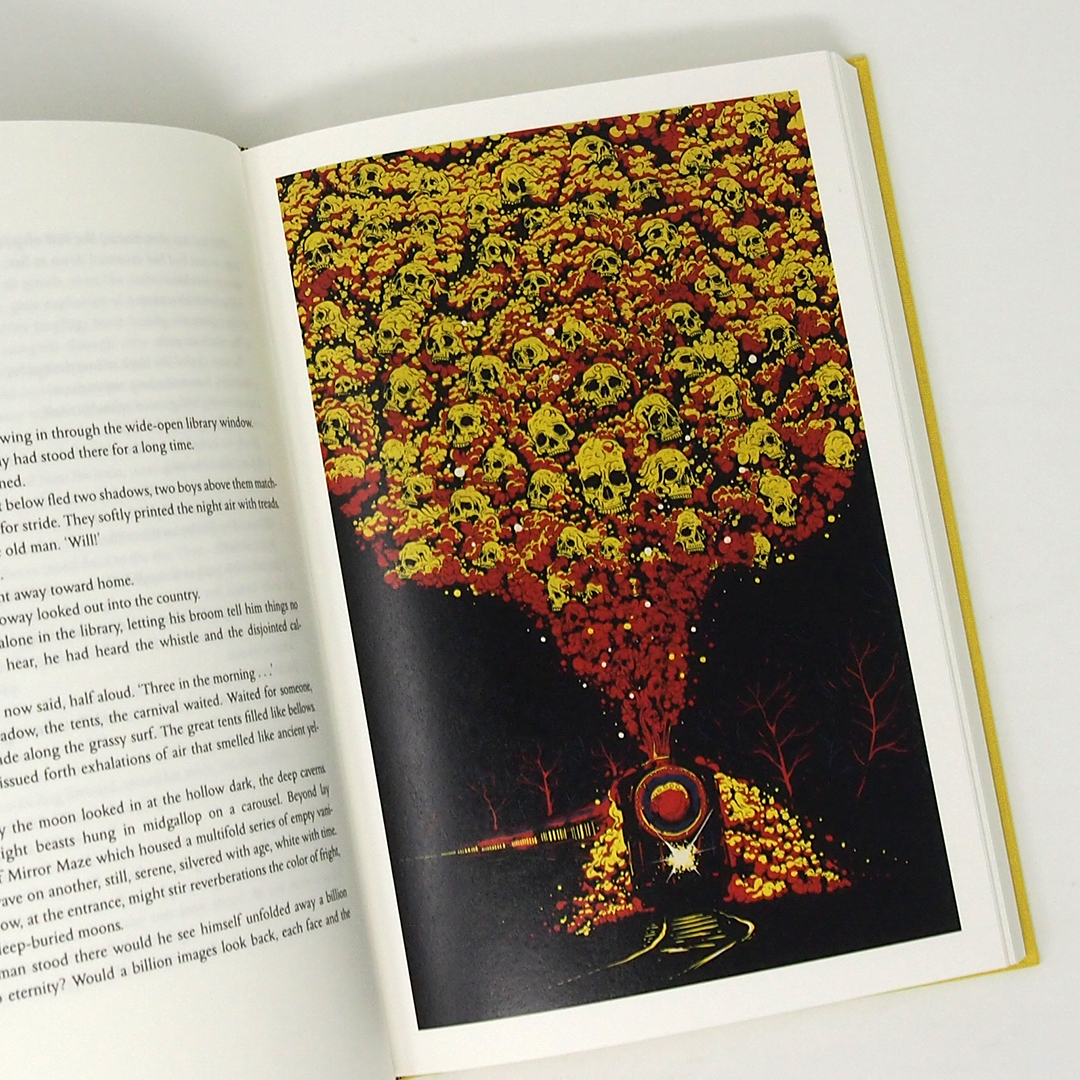 foliosociety's tweet image. *GIVEAWAY* To celebrate the centenary of Ray Bradbury&apos;s birth, we are giving you the chance to win a copy of this fabulous edition of Something Wicked This Way Comes illustrated by @timmcdonagh! RT by midnight 25 August to enter, open worldwide. foliosociety.com/something-wick…