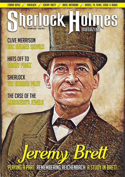 HolmesMagazine's tweet photo. As promised, here's a first look at the cover for Issue 2 of Sherlock Holmes Magazine which will be published mid-September. Did you guess the cover star? #SherlockHolmes #JeremyBrett #CoverReveal https://t.co/qjodIKjw7x