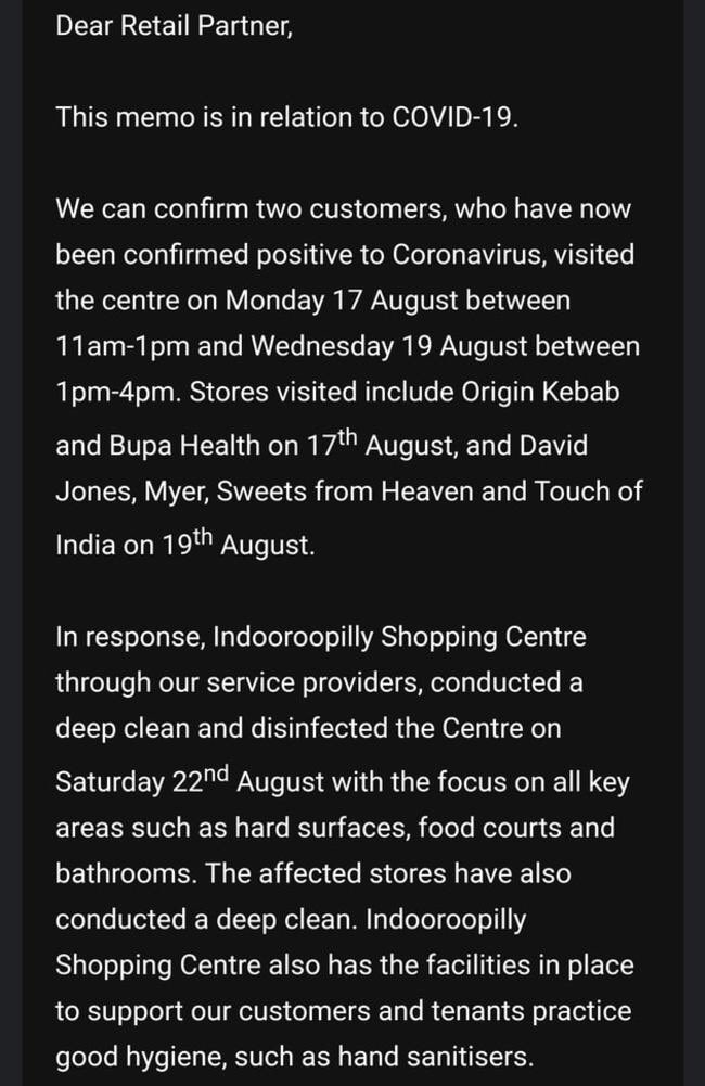 Why did the Qld Government wait until Sunday afternoon to let the public know about Covid19 risk at Indooroopilly Shopping Centre when they obviously had the information on Friday. <a href="/stevenwardill/">Steven Wardill</a>