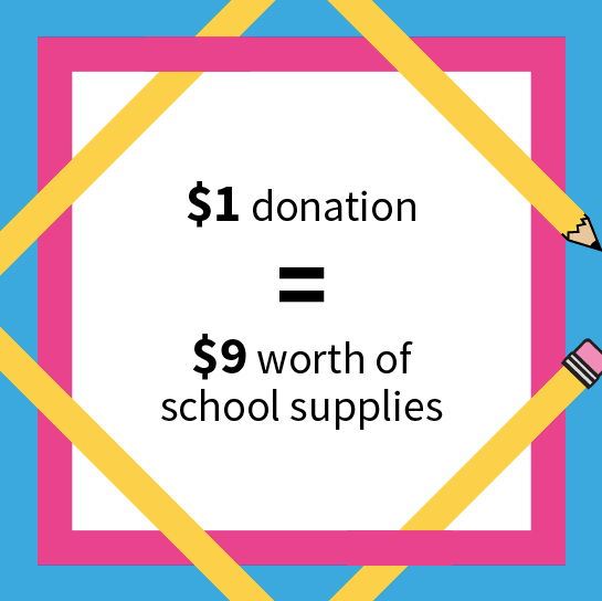 Because of our wholesale buying power, Classroom Central turns every donated dollar into $9 worth of school supplies. That's a 900% ROI for your gift. Maximize your impact today by making a donation before our back-to-school fundraiser ends on August 31st! secure.qgiv.com/event/9stc2020/