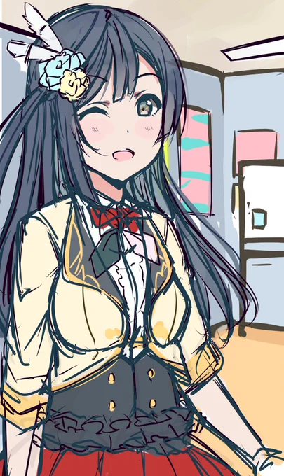 せつ菜ちゃん落書き 