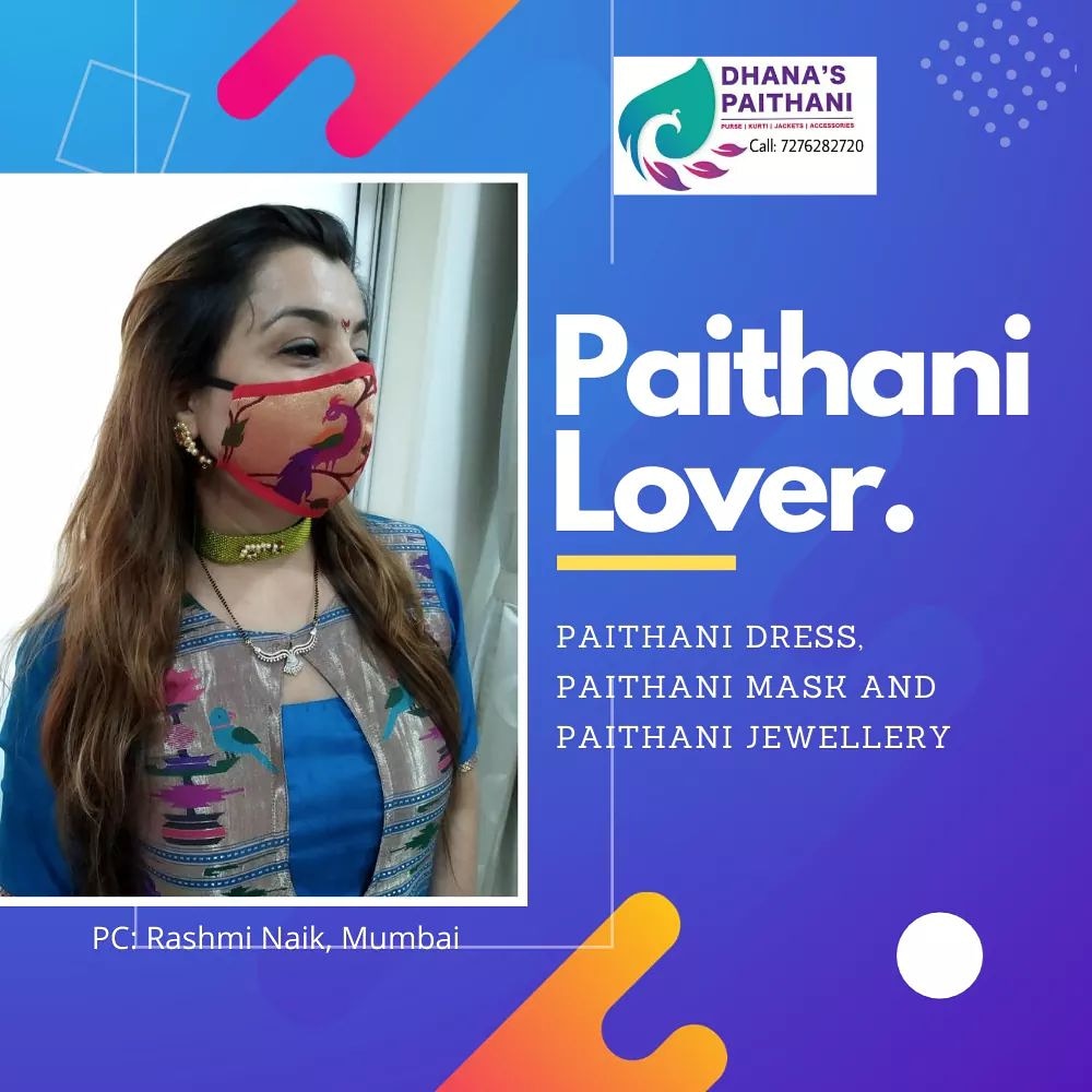 Paithani frock for your... - Dhana's Paithani Purse House | Facebook