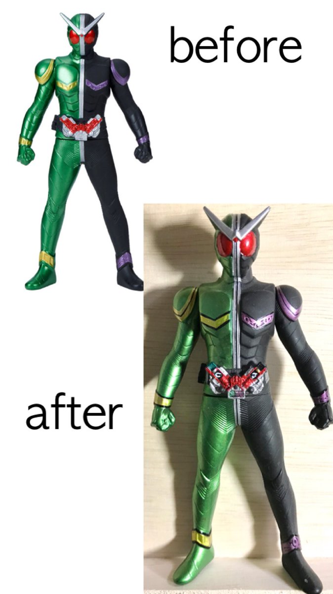 レジェンドライダーヒストリー #仮面ライダーW #リペイント 重塗装です