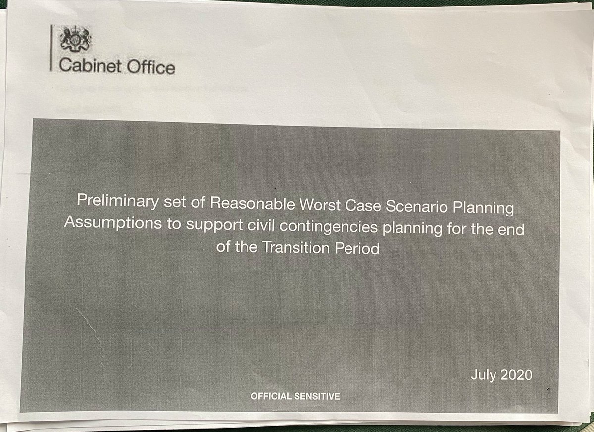 Cabinet Office drawn up horror show warning on what the country could face this winter. And it’s been leaked to  @thesun. As Brexit talks slip into acrimony, and covid second wave fears rise.. here is what is on the warning dashboard:  https://www.thesun.co.uk/news/12474511/emergency-plans-perfect-storm-no-deal-brexit-coronavirus-second-wave/