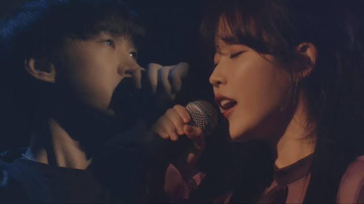“I’m a fan.  #IU’s voice is special in that it sounds warm & cold at the same time, which is very attractive. I thought such a combination could well deliver the song’s (Love Story) message about painful love, which is a combination of those two emotions.”- Tablo, Epik High