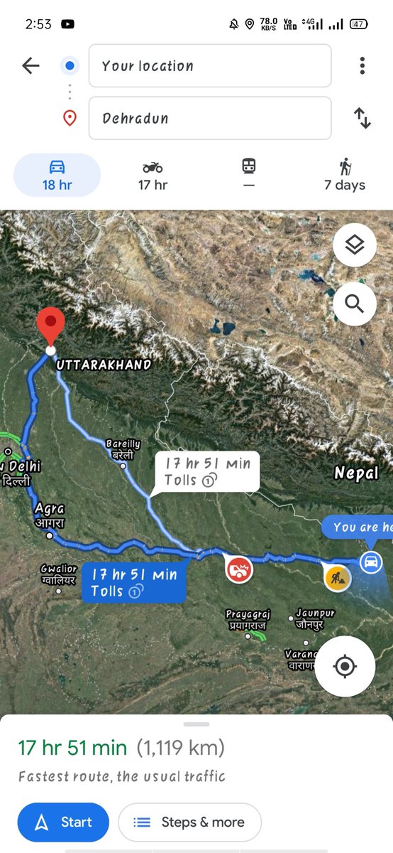 Future_Army_Man's tweet photo. #SATYAGRAH_AgainstExamsInCovid
To travel this much is not a joke in such a situation where transportation has locked up and limited thg are only available !! 
@EduMinOfIndia  @PMOIndia https://t.co/3lsQrzHnZ5